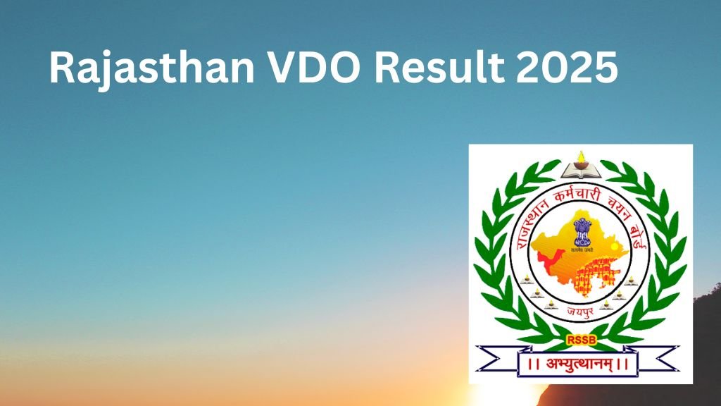 Rajasthan VDO Result 2025