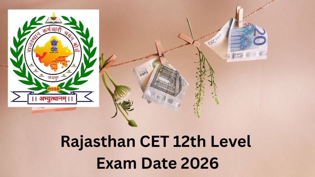 Rajasthan CET 12th Level Exam Date 2026