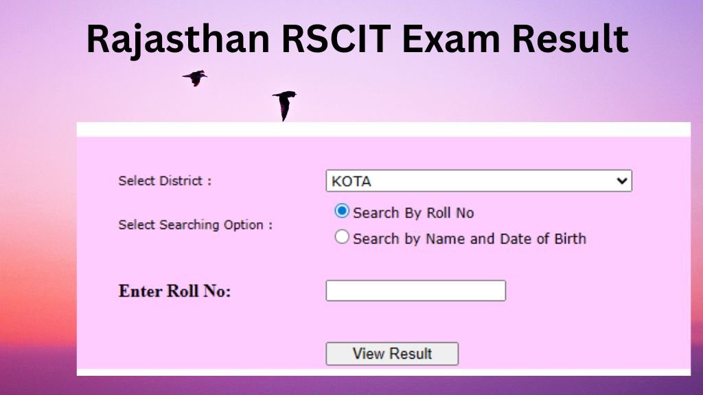 Rajasthan RSCIT Exam Result