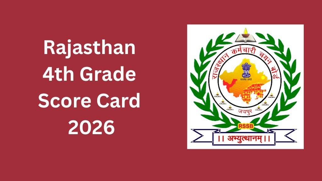 Rajasthan 4th Grade Score Card 2026